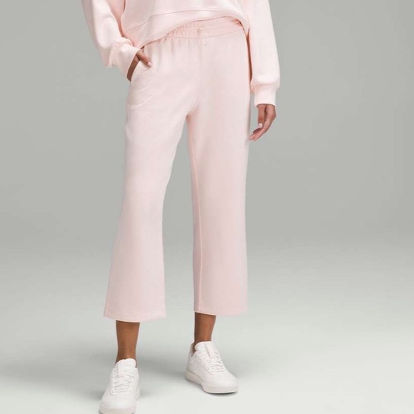 lululemon athletica Pants - Lululemon Softstreme High-Rise Straight-Leg Cropped Strawberry Milkshake Size 6
